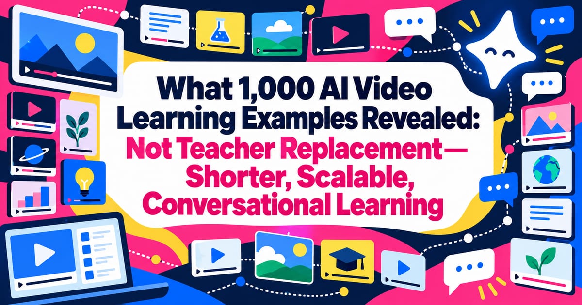 Cosa emerge dall’analisi di 1.000 casi di apprendimento video con l’IA: non sostituisce gli insegnanti, ma rende i contenuti più brevi, scalabili e interattivi