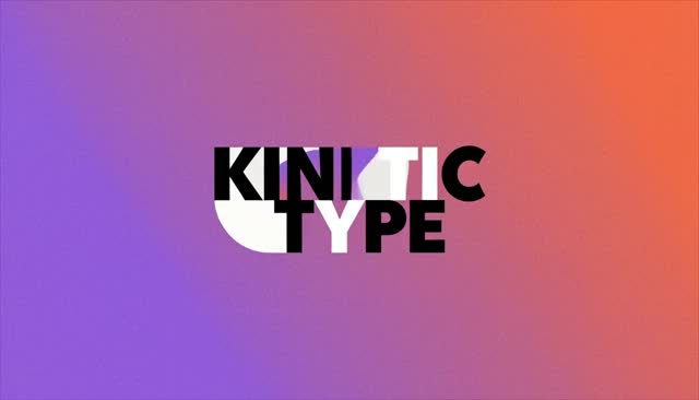 20 KINETIC TYPE: tipografia cinetica