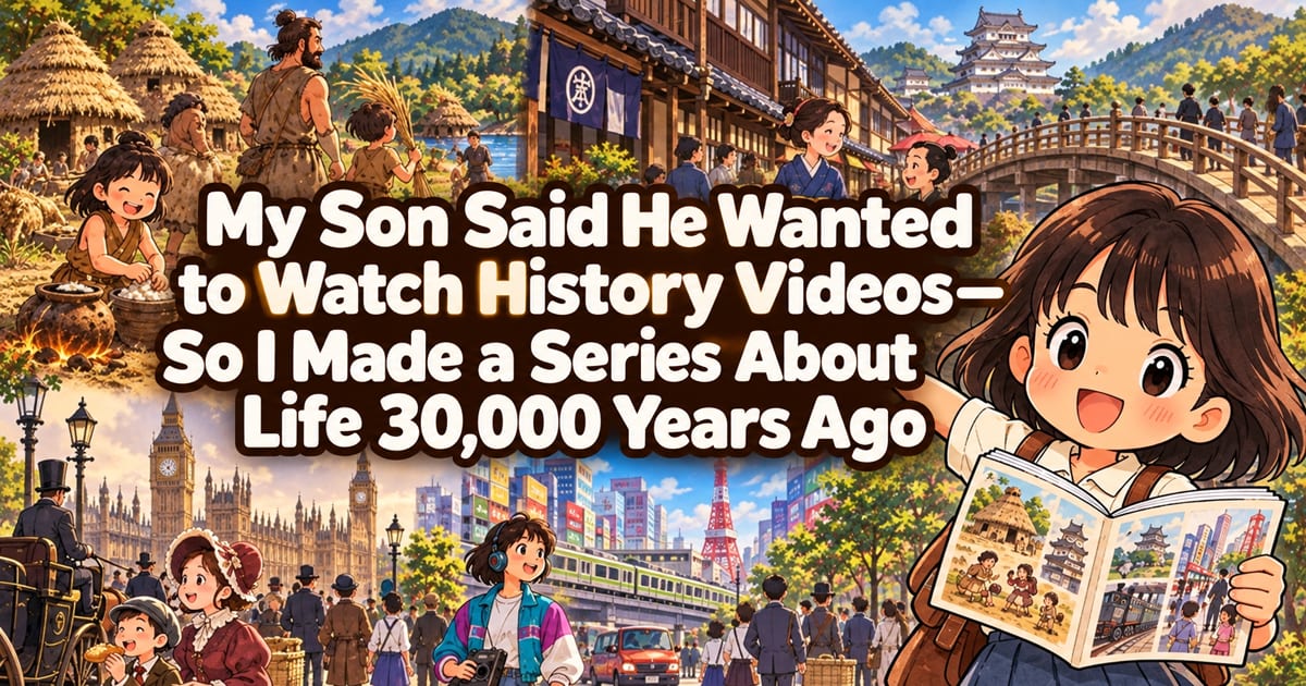 Da un «voglio vedere qualcosa di storia» di mio figlio è nata una serie video sulla vita di 30.000 anni fa