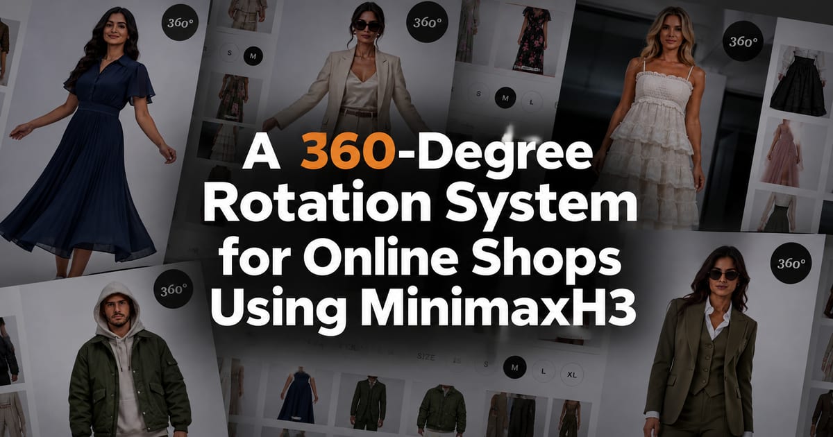 Sistema di rotazione a 360° per webshop con MinimaxH3